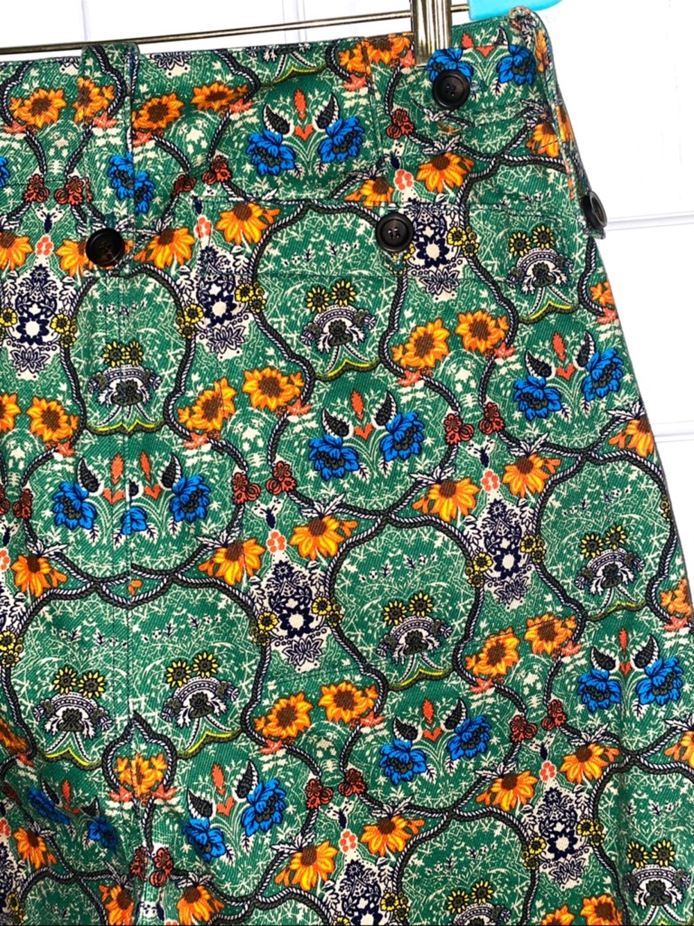 Miu Miu Runway Collection Colorful 70s Floral-Print Wide-Leg Pants, Stunning - Picture 11 of 13